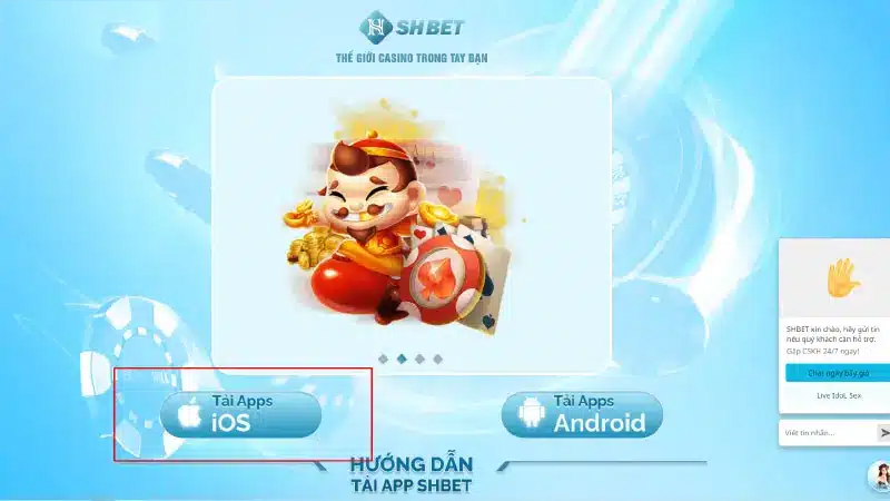 Tải ứng dụng SHBET cho IOS đơn giản